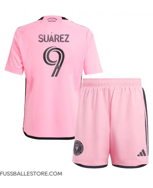 Günstige Inter Miami Luis Suarez #9 Heimtrikotsatz Kinder 2024-25 Kurzarm (+ Kurze Hosen)